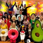UW Radiation Oncology staff dressed for Halloween