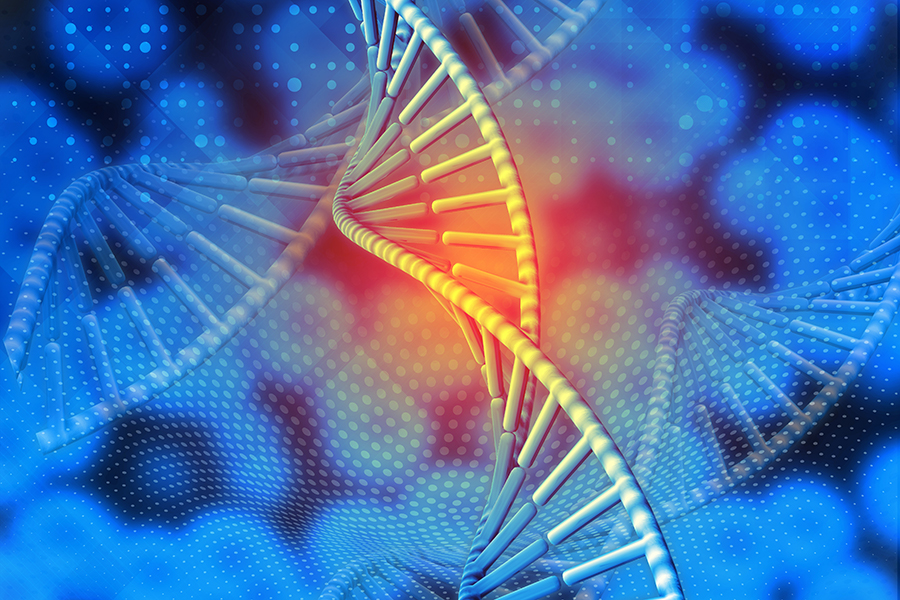 3D medical DNA background