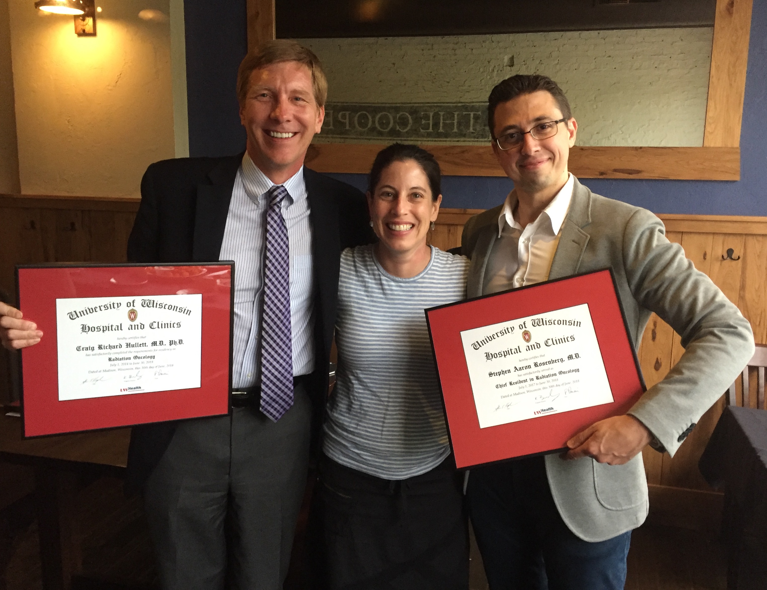 Dr. Craig Hullett, Dr. Kristin Bradley, Dr. Stephen Rosenberg