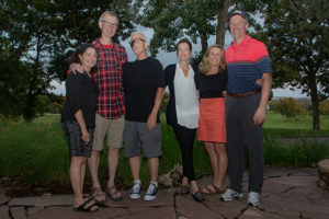 Lisa and Marsh Flax, Karl and Christina Harter, and Sarah and Paul Harari at the 12th Annual Heads Up! Golf Fundraiser 2018