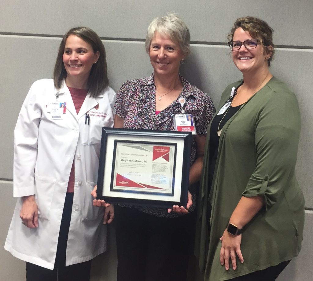 Margaret Straub receives 2017 UW Health Provider Champion Award