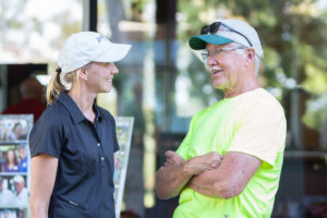 2019 Heads Up! Golf Outing participants in conversations