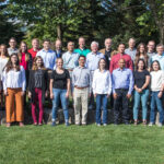 outdoor group photo of attendees of the 2021 Department of Human Oncology Research Retreat