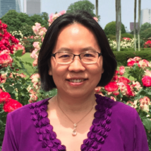 Portrait of Shaoqin “Sarah” Gong, professor of Biomedical Engineering