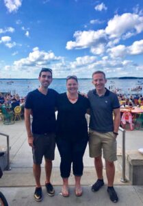 2017 - Abby, Dave, Brendan - At the Terrace